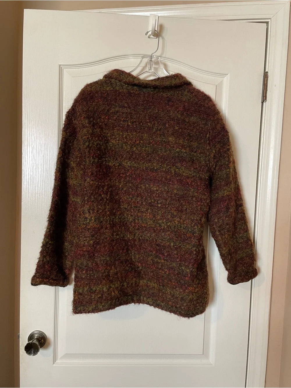 Vintage Chico’s Design Wool Blend Boucle Jacket Cardigan Artsy Lagenlook Size XL - Picture 7 of 11
